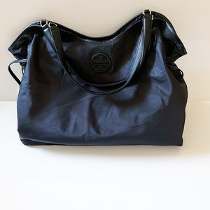 Tory Burch Black Scout Nylon Tote